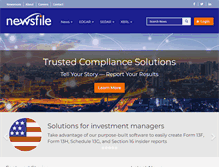 Tablet Screenshot of newsfilecorp.com